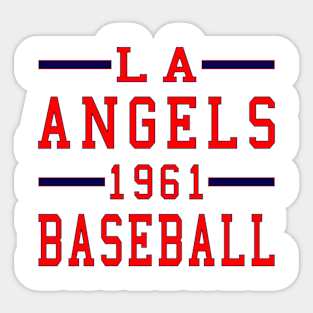 LA  Angels 1961 Baseball Classic Sticker